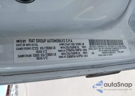 2015 Ram Promaster City Tradesman из США, поврежденный, VIN ZFBERFAT4F6953570